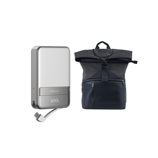 Power Bank (10.000 mAh) magnetica EcoFlow RAPID e borsa della serie RIVER