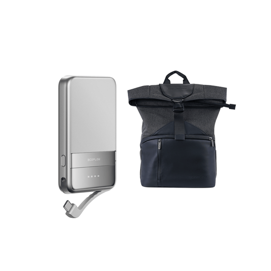 Power Bank (5.000 mAh) magnetica EcoFlow RAPID e borsa della serie RIVER