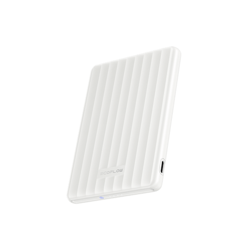 Power bank magnetica EcoFlow RAPID (5.000 mAh, 7,5 W, ricarica magnetica) Power Bank EcoFlow Italia Bianco perla