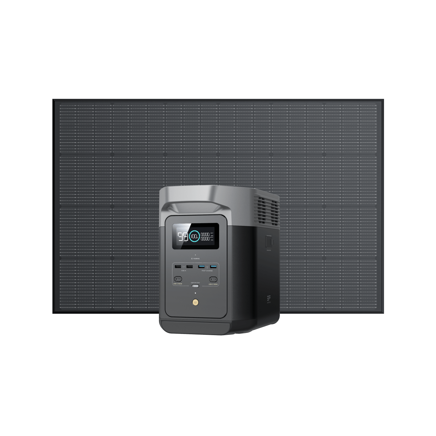 Power Station Portatile EcoFlow DELTA 2  EcoFlow DELTA 2 + Pannello solare rigido da 175 W  