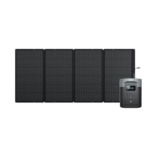 Power Station Portatile EcoFlow DELTA 2 Max (ricondizionata) Portable Power EcoFlow Europe DELTA 2 Max (ricondizionata) + Pannello solare da 400 W (Prodotto ricondizionato)(member price)