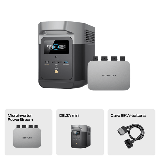 Power Station Portatile EcoFlow DELTA mini (ricondizionata) Portable Power EcoFlow DELTA mini (Prodotto ricondizionato) + PowerStream 800 W (Prezzo per membri)  