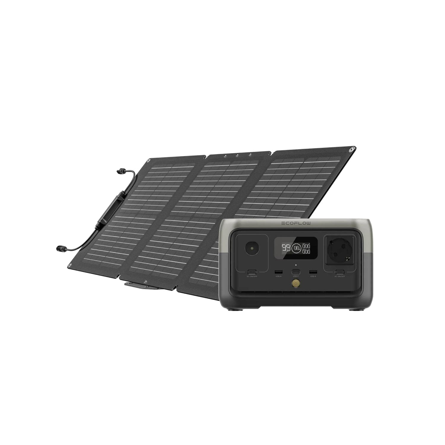 Power Station Portatile EcoFlow RIVER 2  EcoFlow Italia RIVER 2 + Pannello Solare da 60 W  