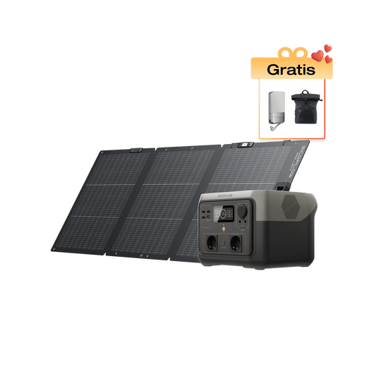 Power Station Portatile EcoFlow RIVER 2 Max RIVER 2 Max + Pannello Solare da 160 W