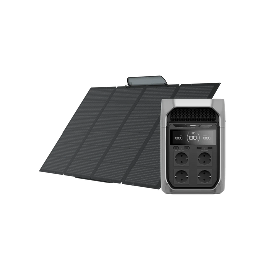 Power station portatile serie EcoFlow DELTA 3 EcoFlow Europe DELTA 3 Plus Pannello solare portatile da 400 W (prodotto ricondizionato)