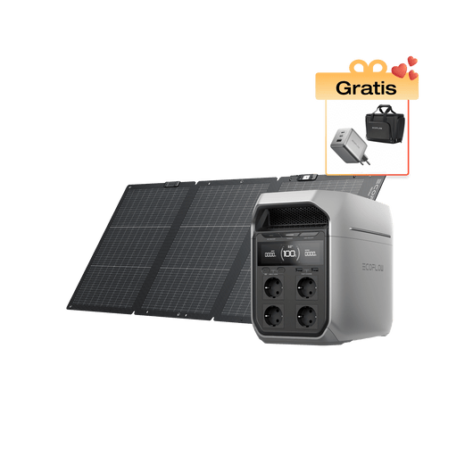 Power station portatile serie EcoFlow DELTA 3 DELTA 3 Plus / Pannello solare portatile da 160 W