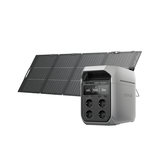 Power Station Portatile serie EcoFlow DELTA 3 EcoFlow Europe DELTA 3 Plus Pannello solare portatile da 220 W