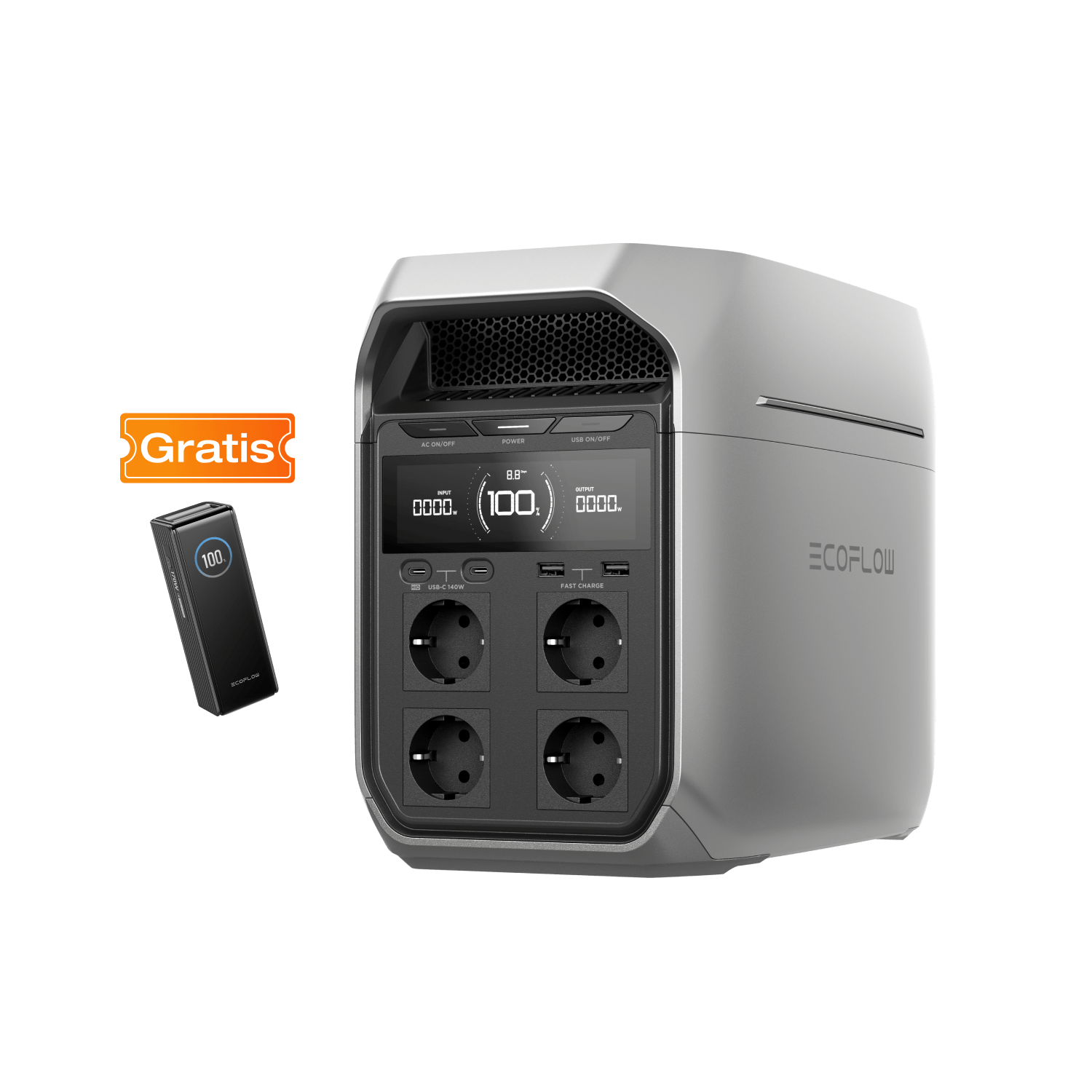 Power station portatile serie EcoFlow DELTA 3 EcoFlow Europe DELTA 3 Plus Nessun accessorio