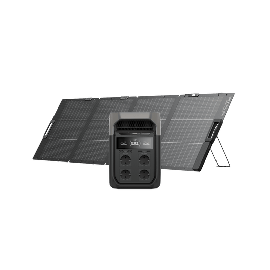 Power Station Portatile serie EcoFlow DELTA 3 DELTA 3 / Pannello solare portatile da 220 W