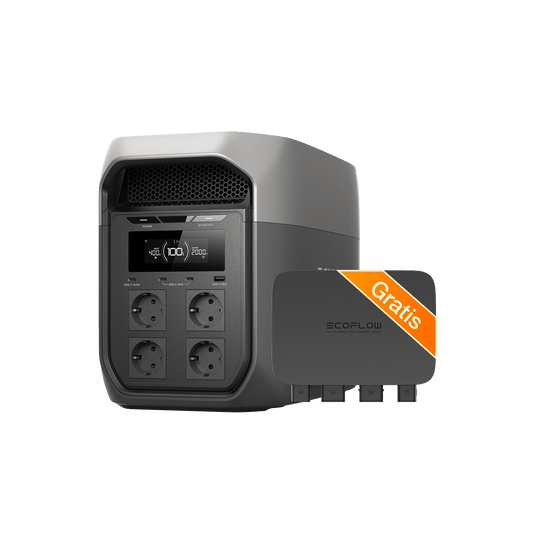 Power station portatile serie EcoFlow DELTA 3 Max (2.048Wh) EcoFlow Italia DELTA 3 Max (2.048Wh) Caricabatterie per alternatore da 500 W gratis