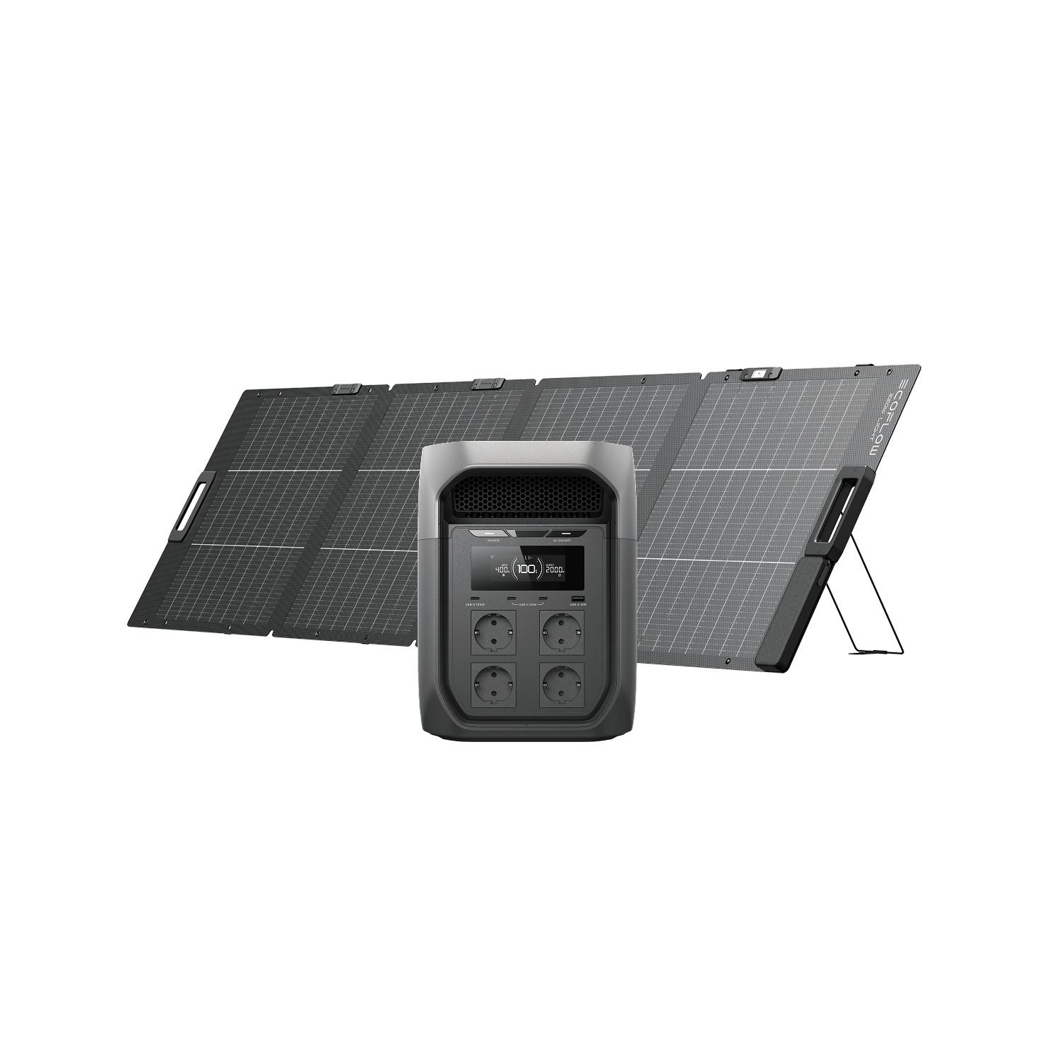 EcoFlow DELTA 3 Max + Pannello solare bifacciale portatile da 220 W