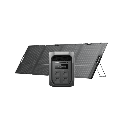 Generatore solare serie EcoFlow DELTA 3 Max (FV 220 W) EcoFlow Italia DELTA 3 Max 1 Pannello solare portatile bifacciale da 220 W NextGen