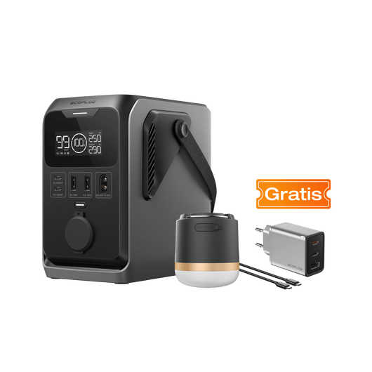 Power station portatile serie EcoFlow TRAIL DC EcoFlow Europe TRAIL 300 DC+Lampada da campeggio