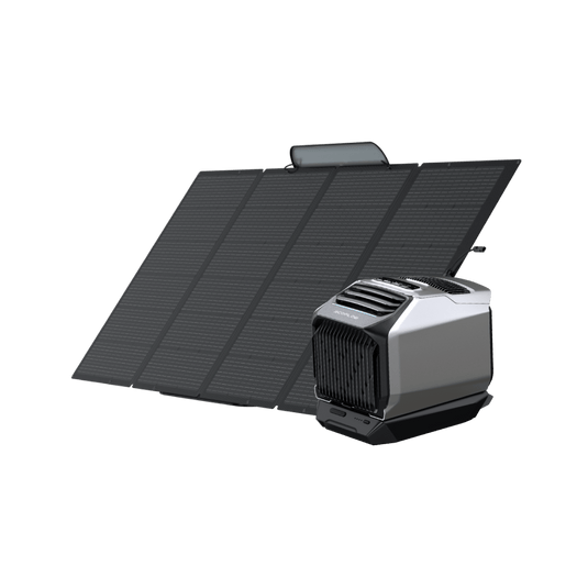 Condizionatore d'Aria Portatile EcoFlow WAVE 2  EcoFlow Europe WAVE 2 + batteria supplementare + pannello solare portatile da 400W  