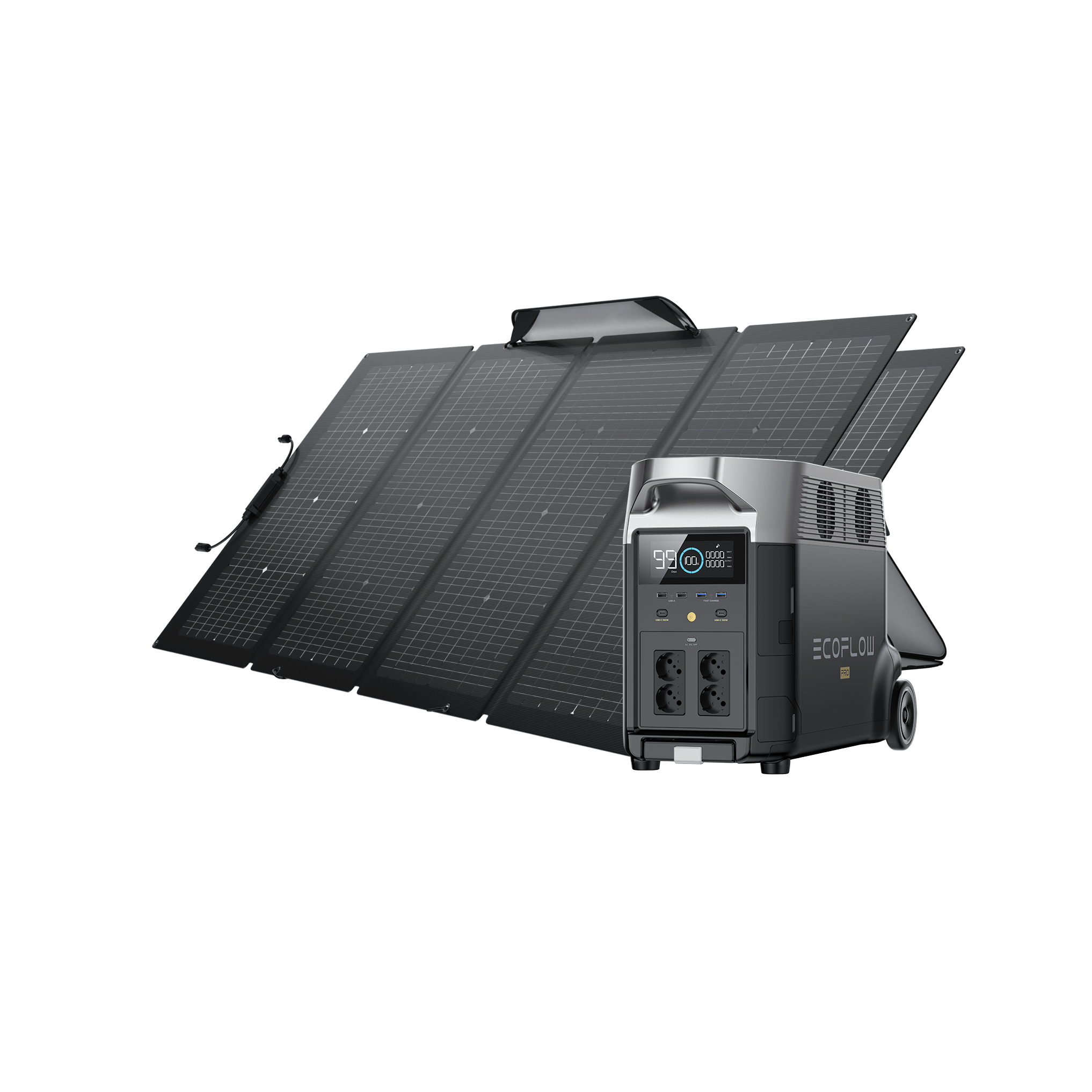 Generatore solare EcoFlow DELTA Pro (FV 220 W)  EcoFlow Europe 2*220W + DELTA Pro  