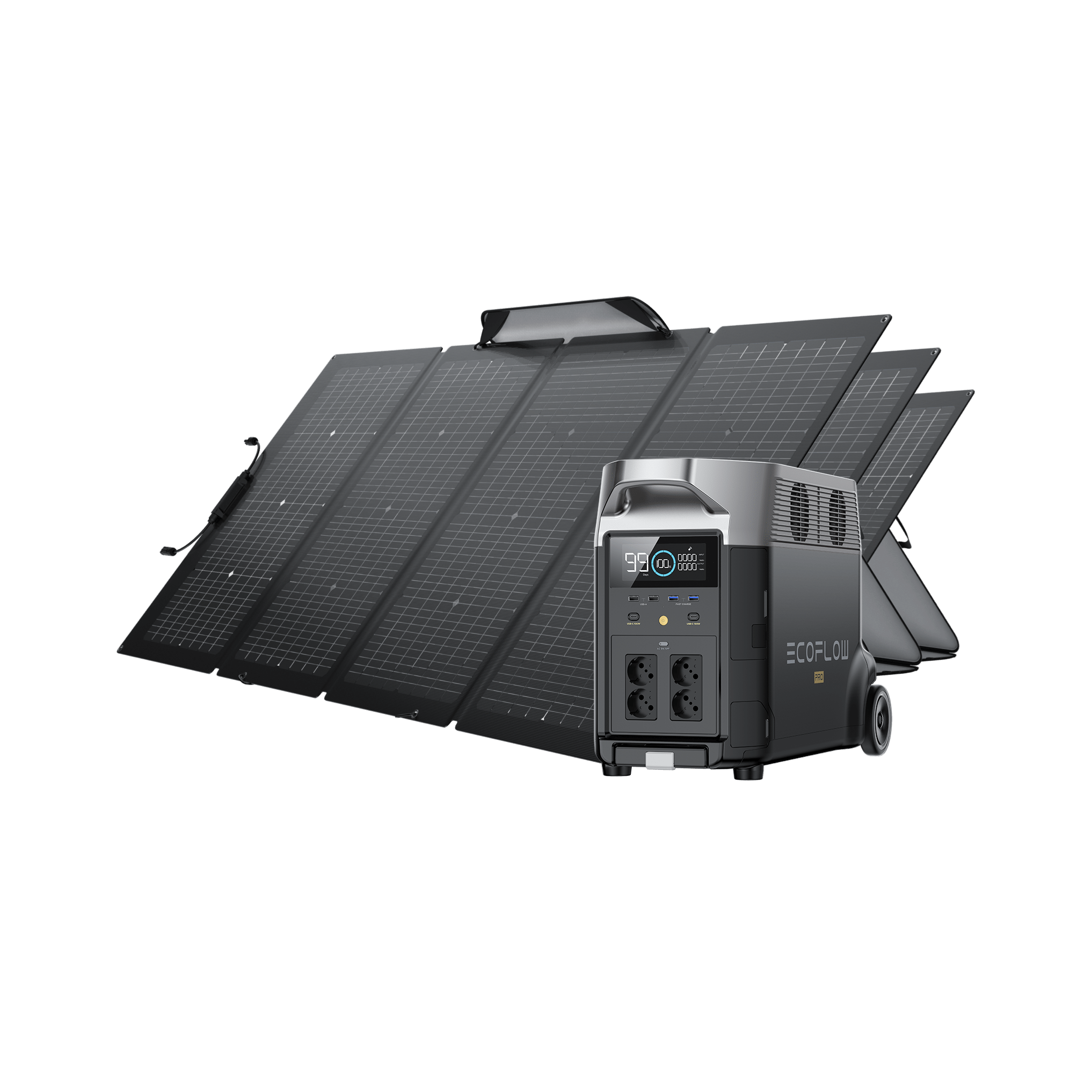 Generatore solare EcoFlow DELTA Pro (FV 220 W)  EcoFlow Europe 3*220W + DELTA Pro  