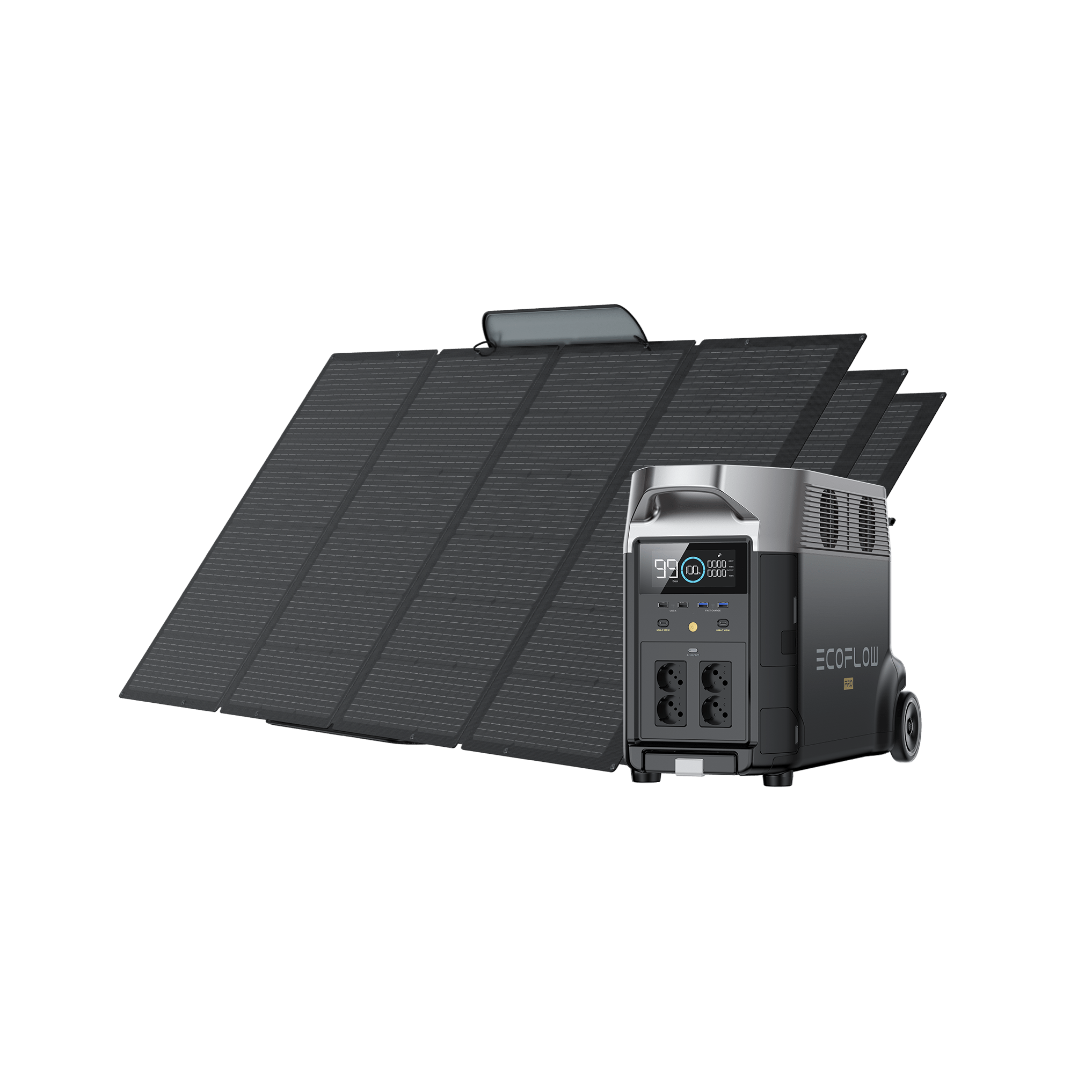 Generatore solare EcoFlow DELTA Pro (portatile FV 400 W) Bundles EcoFlow 1*400W + DELTA Pro  