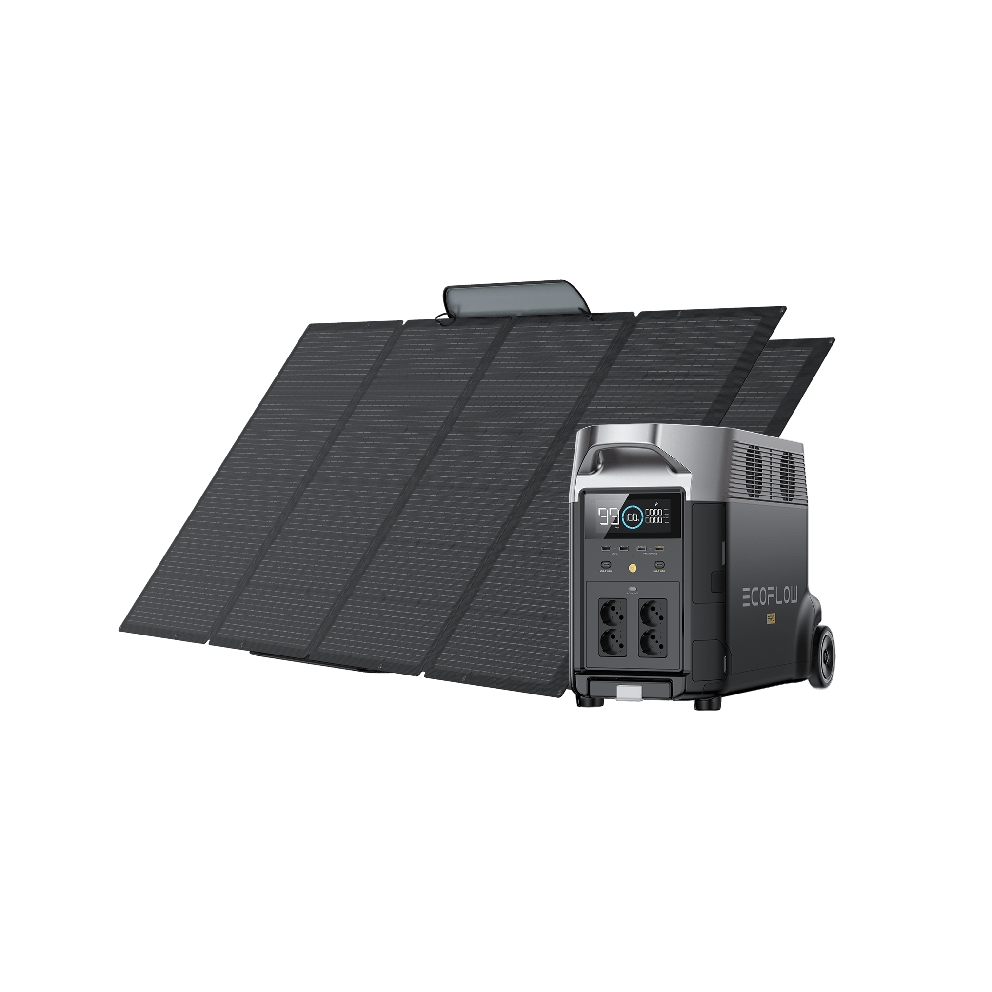 Generatore solare EcoFlow DELTA Pro (portatile FV 400 W) Bundles EcoFlow 2*400W + DELTA Pro  